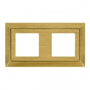 Рамка на 2 поста гор/верт, цвет matt "patina "