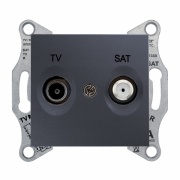 TV/SAT розетка оконечная Sedna, графит