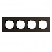 Рамка 4-ая Gira Esprit Коричневый алюминий