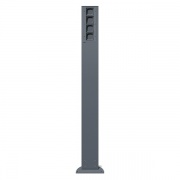 Энергетическая стойка Gira Антрацит 1400 мм с 4-мя свободными гнездами под TX_44