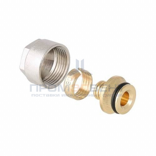 Соединение резьбозажимное VALTEC VT.4410.NE - 20x2.0 x 3/4"EK (для PEX и PERT труб)