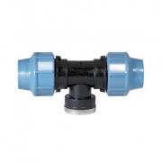 Тройник с переходом на внутреннюю резьбу UNIDELTA 1007 - 40 x 1"1/4 (винтовой, для труб ПНД)