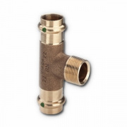 Тройник с переходом на наружную резьбу Viega G3 Sanpress 2217.1 - 42 x 3/4"