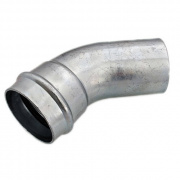 Отвод 45° Conex Banninger PC 5040 - 22 (оцинкованная сталь)