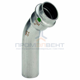 Отвод 45° Viega Sanpress Inox 2326.1 - 15 (нержавеющая сталь)