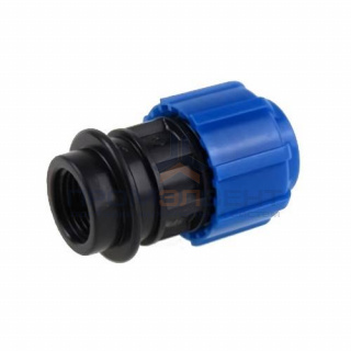 Переход на внутреннюю резьбу Политэк - 32 x 3/4" (винтовой, для труб ПНД)