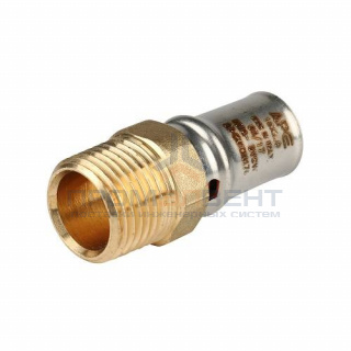 Переход на наружную резьбу STOUT - 20 x 1/2" (прессовой, для металлопластиковых труб)