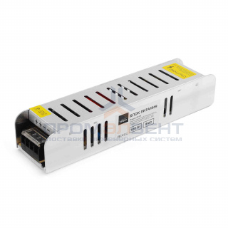 03-99 Блок питания 24В, (СТ), 100Вт, импульсный, IP20, 170-264В, 4,2А, алюм., слим, сереб., 188*46*35мм.