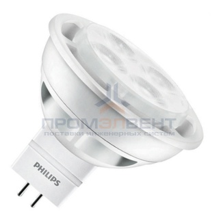 Лампа светодиодная Philips LED MR16 5W (50W) 6500K 24° 12V 400lm GU5.3 холодный свет