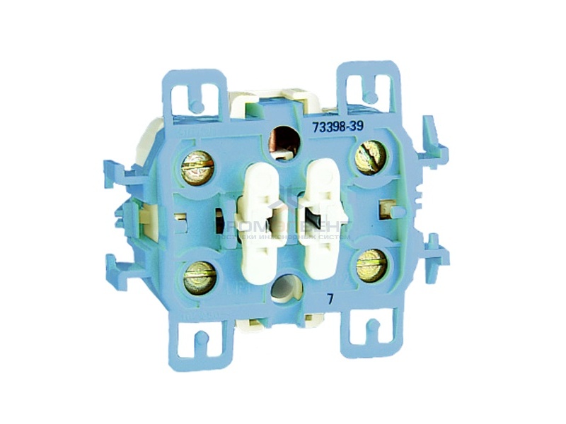 Двухклавишный выключатель 10А 250В, Simon 73 Loft