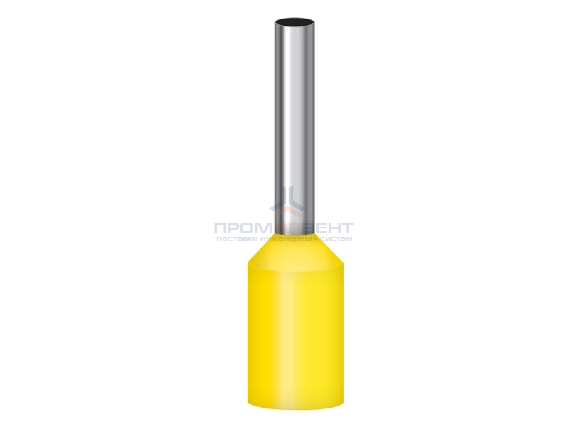 Наконечник штырьевой втулочный изолированный НШвИ 1,0-8(уп.100шт) КВТ