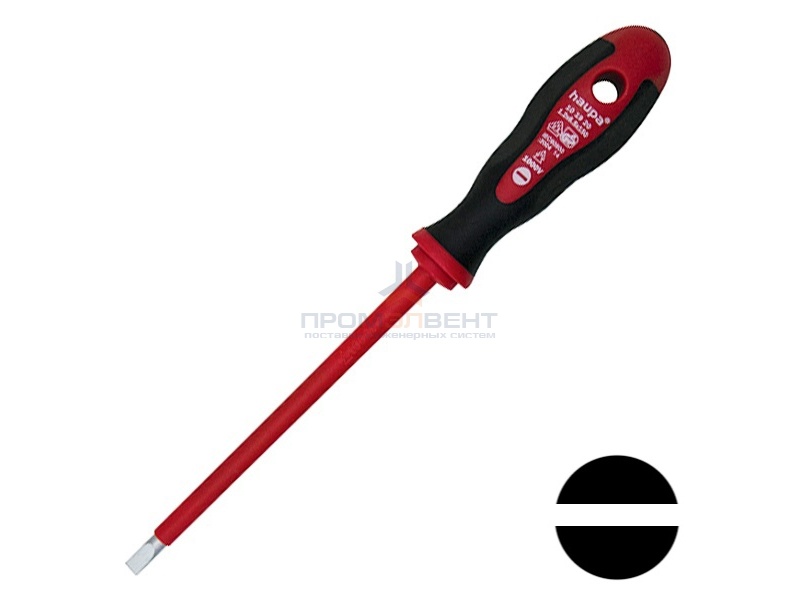 Отвертка для электромонтера HAUPA VDE 1000V 3.5х100мм