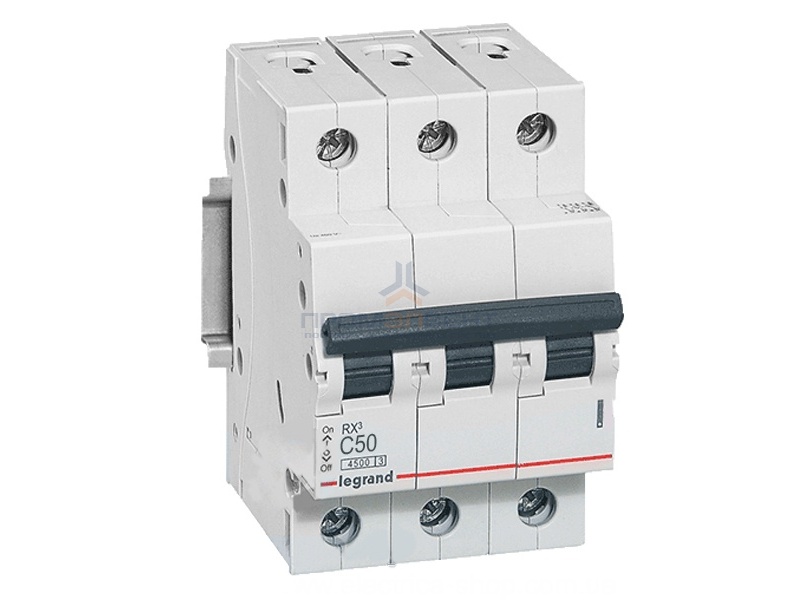 Автоматический выключатель Legrand RX3 3П 50A 4,5кА C (автомат)