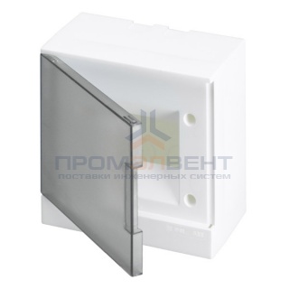 ABB Basic E Бокс настенный 6М серая прозрачная дверь (с клеммами)