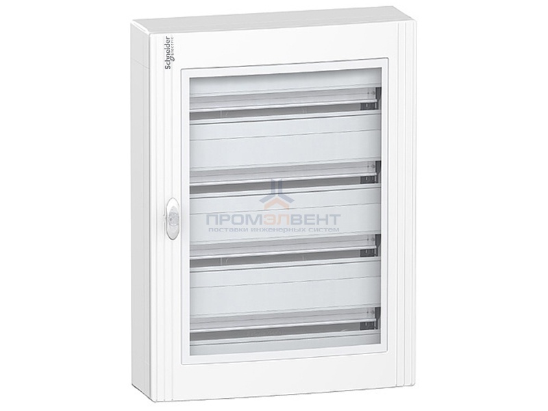 Щит навесной Schneider Electric Pragma (4х24) 96 модулей с прозрачной дверью с клемниками N+PE