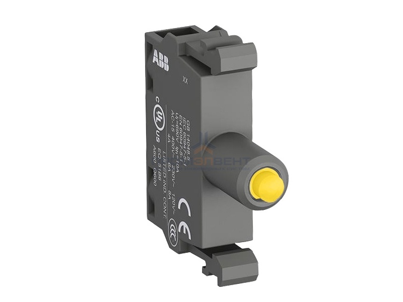 Патрон ABB MLBL-01Y со встроенным светодиодом желтый 24В AC/DC